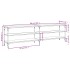 Mueble TV metal y madera contrachapada roble humo