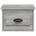 Mesitas de noche de pared 2 uds color gris Sonoma 41,5x36x28