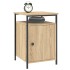 Mesitas noche 2 uds madera contrachapada color roble