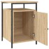Mesitas noche 2 uds madera contrachapada color roble