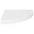 Estantes flotantes de esquina 4 uds MDF blanco 35x35x3,8