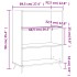 Estantería madera de ingeniería blanco 69,5x32,5x90