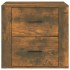 Mesita de noche color roble ahumado 50x39x47