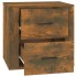 Mesita de noche color roble ahumado 50x39x47