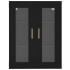 Armario de pared colgante negro 69,5x34x90