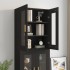 Armario de pared colgante negro 69,5x34x90
