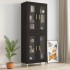 Armario de pared colgante negro 69,5x34x90