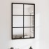 Espejo de pared metal negro 60x40