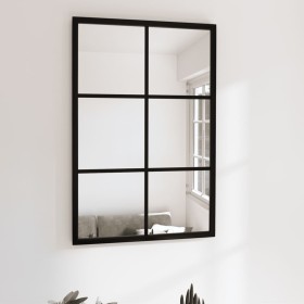 Espejo de pared metal negro 60x40