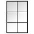 Espejo de pared metal negro 60x40