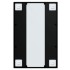 Espejo de pared metal negro 60x40