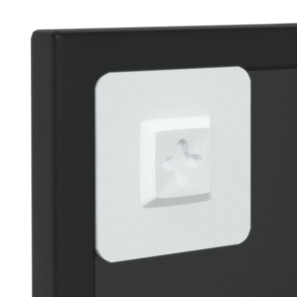 Espejo de pared metal negro 60x40