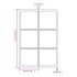 Espejo de pared metal negro 60x40
