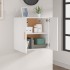 Armario de pared madera contrachapada blanco 37x37x37