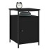 Mesitas de noche 2 uds madera contrachapada negro 40x42x60