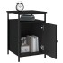 Mesitas de noche 2 uds madera contrachapada negro 40x42x60