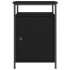 Mesitas de noche 2 uds madera contrachapada negro 40x42x60
