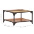 Mesa de centro de madera maciza reciclada 60x60x35
