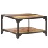 Mesa de centro de madera maciza reciclada 60x60x35