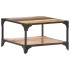 Mesa de centro de madera maciza reciclada 60x60x35