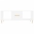 Mesa de centro madera contrachapada blanco 102x50x40