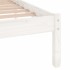 Estructura de cama doble sin colchón madera maciza