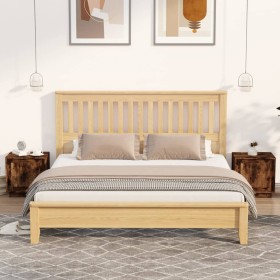 Mesitas noche 2 uds madera contrachapada roble humo 44x35x45