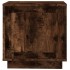 Mesitas noche 2 uds madera contrachapada roble humo 44x35x45
