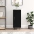 Aparador de madera contrachapada negro 34,5x34x90