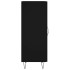 Aparador de madera contrachapada negro 34,5x34x90