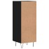 Aparador de madera contrachapada negro 34,5x34x90