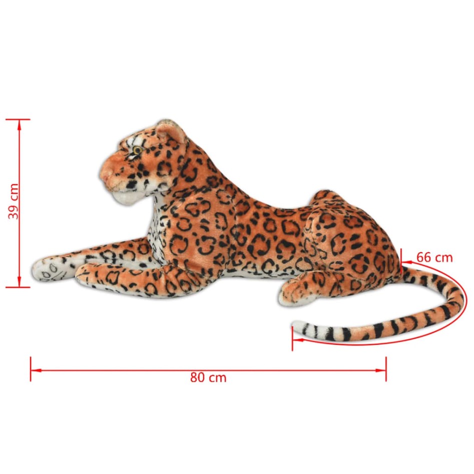 Leopardo de peluche grande