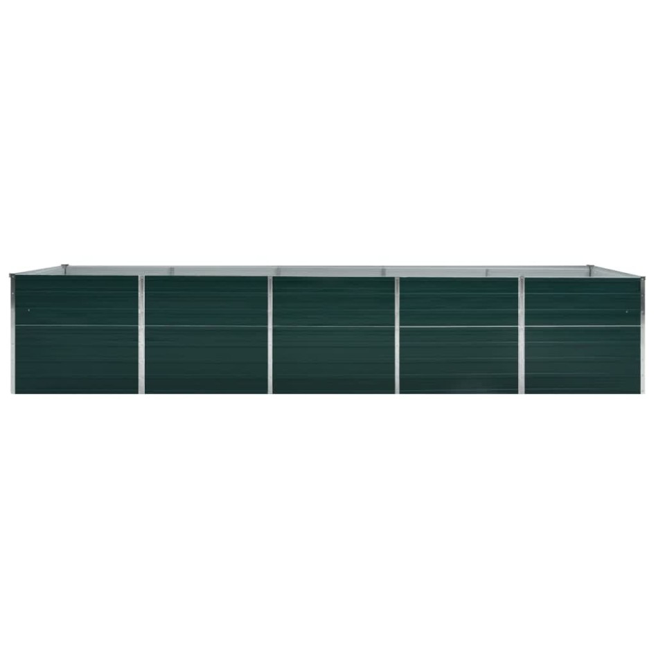 Arriate de acero galvanizado verde 400x80x45