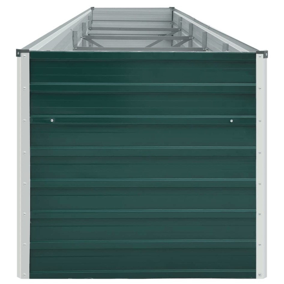 Arriate de acero galvanizado verde 400x80x45