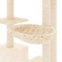Rascador para gatos con postes de sisal color crema 142