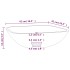 Lavabo de vidrio transparente 42x42x14