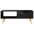 Mesa de centro madera ingeniería negro brillante 100x49,5x43