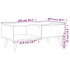 Mesa de centro madera ingeniería negro brillante 100x49,5x43