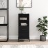 Aparador de madera contrachapada negro 34,5x34x90