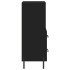 Aparador de madera contrachapada negro 34,5x34x90