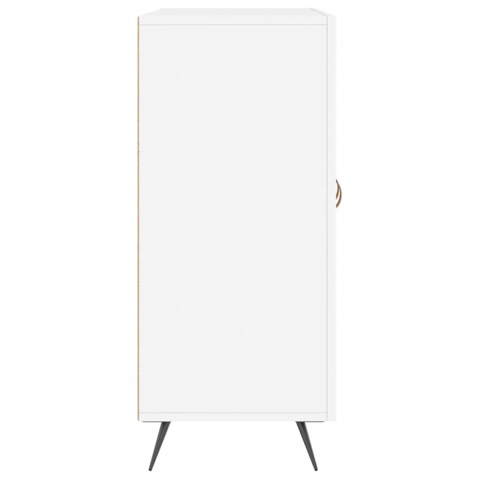 Aparador de madera de ingeniería blanco 90x34x80