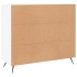 Aparador de madera de ingeniería blanco 90x34x80