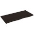 Encimera baño madera maciza tratada marrón oscuro 100x50x2