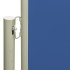 Toldo lateral retráctil para patio azul 140x600