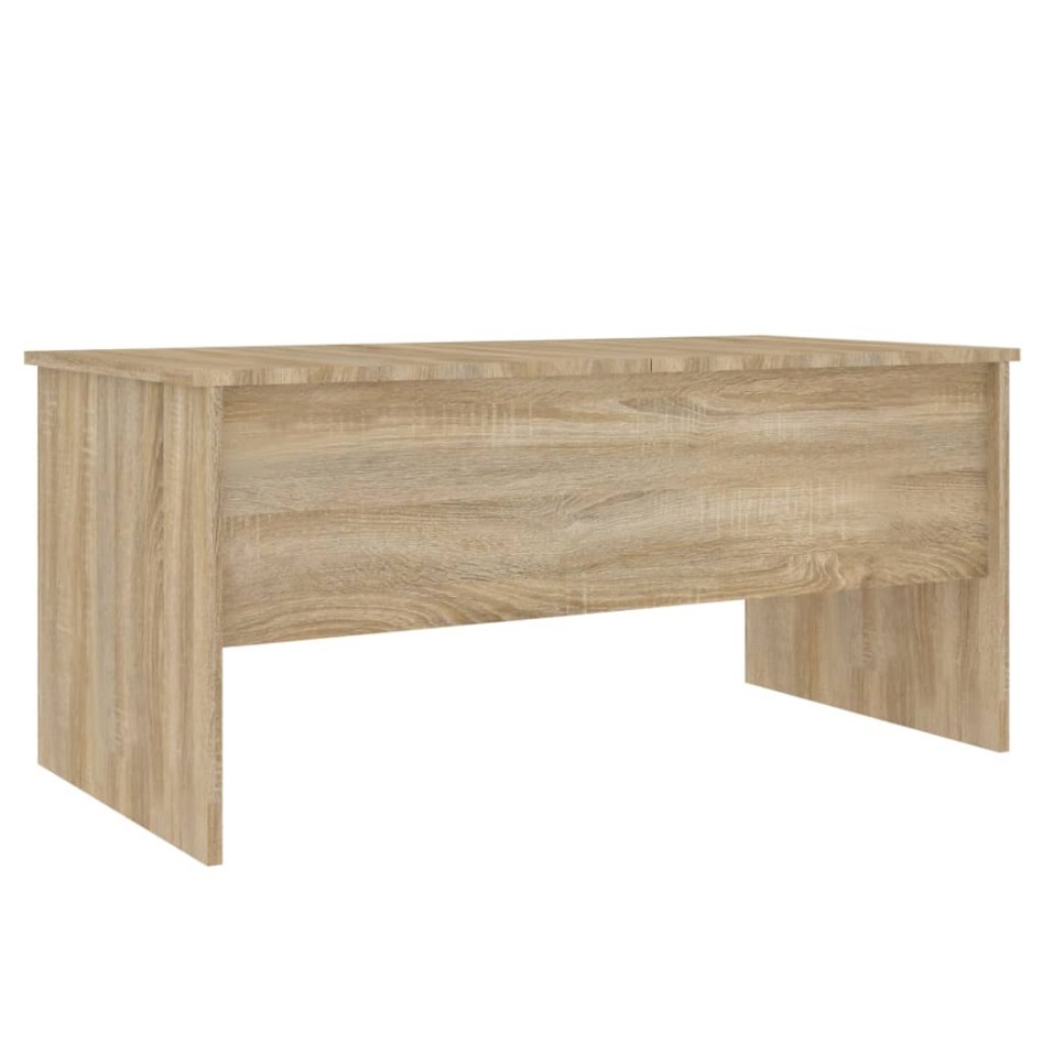 Mesa de centro madera ingeniería roble Sonoma 102x50,5x46,5