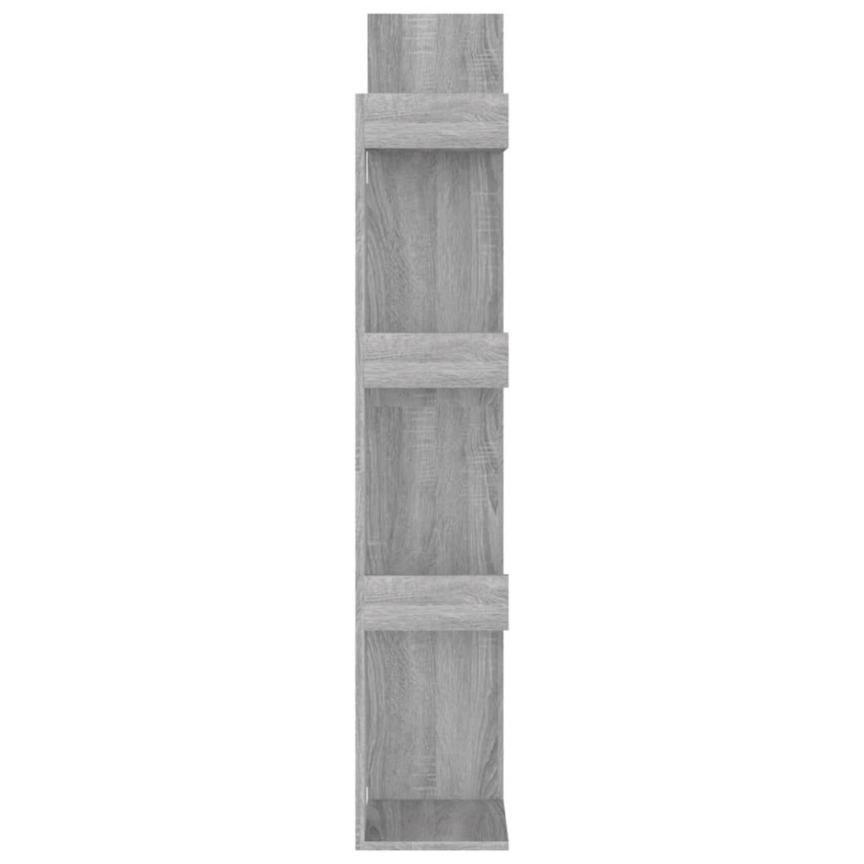 Estantería madera contrachapada gris Sonoma 48x25,5x140