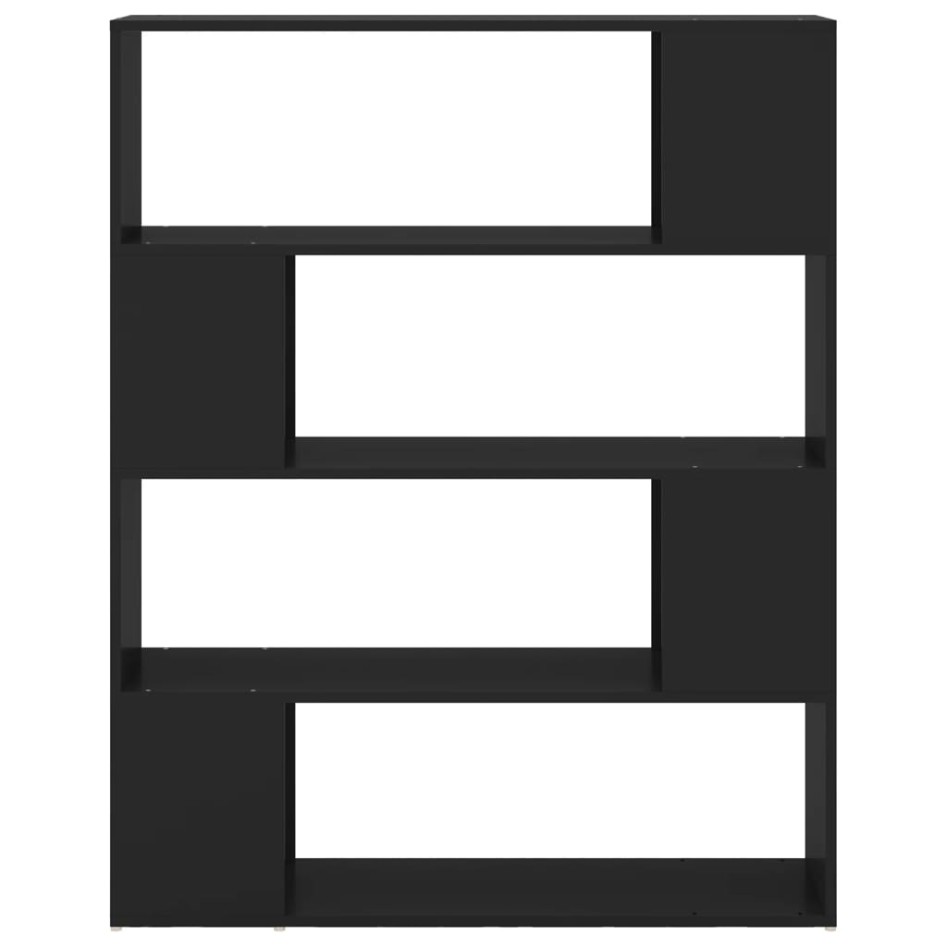 Estantería/divisor de espacios negro 100x24x124