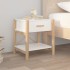 Mesitas de noche 2 uds madera contrachapada blanco 42x38x45