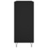 Mueble para discos madera contrachapada negro 84,5x38x89