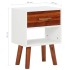 Mesitas de noche 2 uds de madera maciza acacia 40x30x57